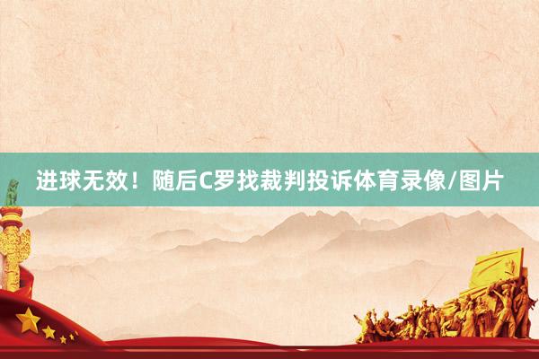 进球无效！随后C罗找裁判投诉体育录像/图片