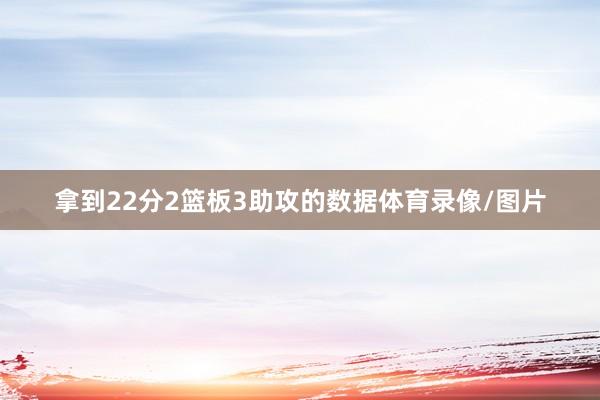 拿到22分2篮板3助攻的数据体育录像/图片
